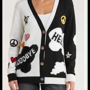 WT- Alice+Olivia THE BEATLES BRADFORD CARDIGAN Size M